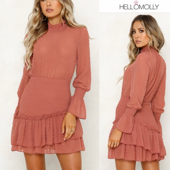 Hello Molly Dresses & Skirts - Hello Molly don’t take it personal dress blush NWT